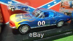 MUSTANG GT 1968 #00 DUKES OF HAZZARD o 1/18 ERTL 33043 voiture miniature de film