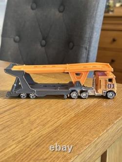 Matchbox HotWheels General Lee car transporter Dukes Of Hazzard tractor trailer