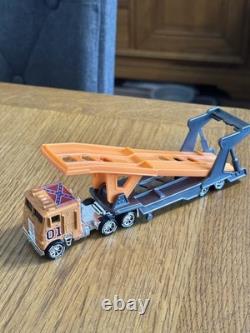 Matchbox HotWheels General Lee car transporter Dukes Of Hazzard tractor trailer