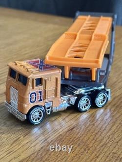 Matchbox HotWheels General Lee car transporter Dukes Of Hazzard tractor trailer