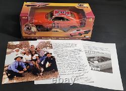 NIB 118 Scale Diecast Dukes of Hazzard General Lee/Cast Photo/Cooter Letter