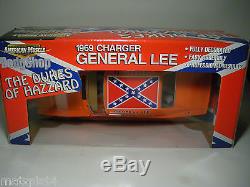 NIB! 1969 Dodge Charger General Lee #01 Dukes of Hazzard! 118 Die Cast Car Ertl