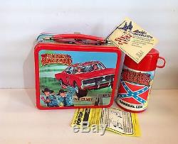 New Unused Mint Vintage 1983 Dukes Of Hazzard Lunchbox With Thermos, Papers, Tags
