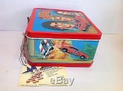 New Unused Mint Vintage 1983 Dukes Of Hazzard Lunchbox With Thermos, Papers, Tags