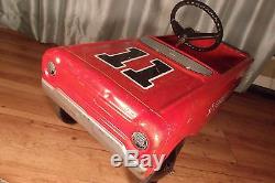 ORIGINAL 1960s AMF REBEL Pedal Car The DUKES of HAZZARD General Lee style NICE
