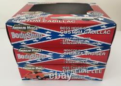 RARE Dukes Of Hazzard American Muscle Body Shop General Lee, Boss Hogg, Roscoe