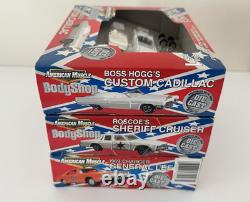 RARE Dukes Of Hazzard American Muscle Body Shop General Lee, Boss Hogg, Roscoe