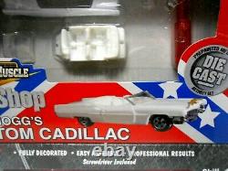RARE Dukes of Hazzard Boss Hogg Custom Body Shop Cadillac Caddy Ertl Flag Box