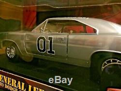 RARE Joy Ride118 1969 DODGE CHARGER DUKES OF HAZZARD GENERAL LEE NEW SILVER
