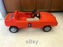 RARE Vintage 1980s Dukes of Hazzard General Lee Coleco toy kids Pedal Car