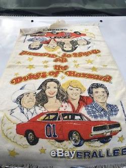 RARE Vintage 1st Edition Franco General Lee Dukes Of Hazzard Beach Towel 1980s