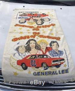 RARE Vintage 1st Edition Franco General Lee Dukes Of Hazzard Beach Towel 1980s