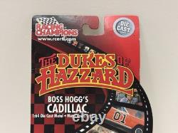 Racing Champions ULTRA RARE Dukes Of Hazzard Boss Hogg's Cadillac 2002 White NEW