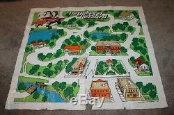 Rare Dukes of Hazzard County play mat road map 1982