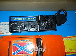 Rare HG Toys Vintage Dukes of Hazzard General Lee Car & CB Radio in Box Mego Toy