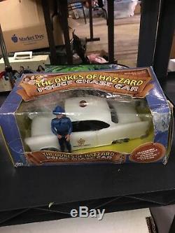 Rare Vintage 1981 Mego The Dukes of Hazzard Police Chase Car With Rosco in Box