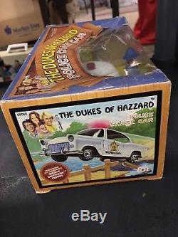 Rare Vintage 1981 Mego The Dukes of Hazzard Police Chase Car With Rosco in Box
