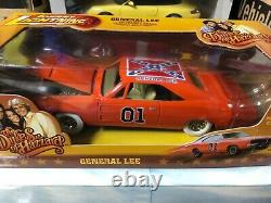 SET OF 2 DUKES OF HAZZARD GENERAL LEE by JOHNNY LIGHTNING 118 & 125 CHASE CAR
