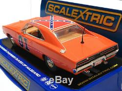 Scalextric 1969 Dodge Charger General Lee Dukes of Hazzard C3044 Slot Car 1/32