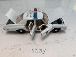 Signed 1/18 1975 Dodge Monaco Police Car Dukes Of Hazzard Cletus aka Rick Hurst