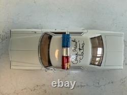 Signed 1/18 1975 Dodge Monaco Police Car Dukes Of Hazzard Cletus aka Rick Hurst