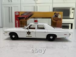 Signed 1/18 1975 Dodge Monaco Police Car Dukes Of Hazzard Cletus aka Rick Hurst