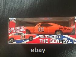 Signed Dukes Of Hazzard General Lee Joyride 1/25 Cooter 1969 Dodge Charger