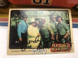 Signed, ERTL The Dukes Of Hazzard General Lee Car 125 1981, + 3 Signed Cards