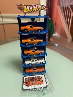 THE FIVE-BAD BOYZ! ERTL DUKES OF HAZZARD WithPATCH/HW DIXI CHALLENGER LOT no stand