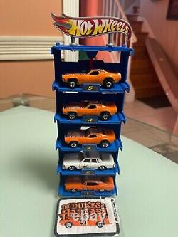 THE FIVE-BAD BOYZ! ERTL DUKES OF HAZZARD WithPATCH/HW DIXI CHALLENGER LOT no stand