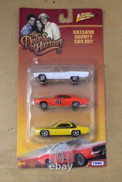 TOMY The Dukes of Hazzard Hazzard County Hot Pursuit Set 3 Pack NICE