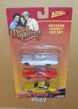 TOMY The Dukes of Hazzard Hazzard County Hot Pursuit Set 3 Pack NICE