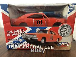 The Dukes Of Hazzard 1969 CHARGER GENERAL LEE JoyRide 124 Die Cast ACTIVITY SET