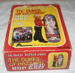The Dukes Of Hazzard 1981 Arco Boss Hogg Inflatable Bop Bag New In Box Very Rare