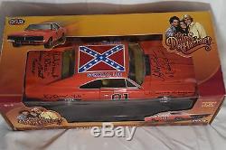 The Dukes Of Hazzard Cast SIGNED General Lee 1969 Dodge Charger George Barris