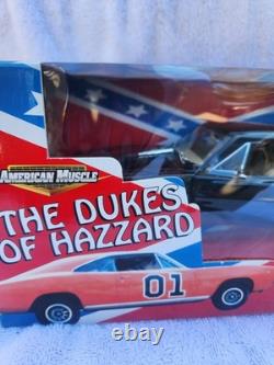 The Dukes Of Hazzard Chase General Lee 1969 Black Charger 118 Scale Ertl Rare