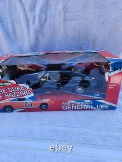The Dukes Of Hazzard Chase General Lee 1969 Black Charger 118 Scale Ertl Rare