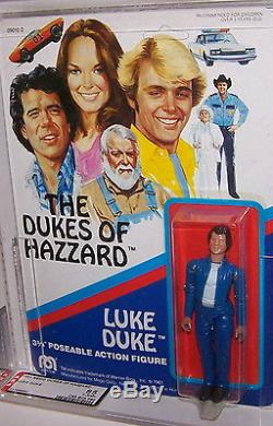 The Dukes of Hazzard Luke Duke 3 Poseable Figure 1981 Mego AFA Graded 85 Y- NM+