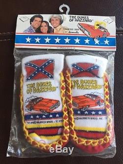 The Dukes of Hazzard Toastee Sox 1981 Socks NOS Bo Luke Daisy General Lee Wow