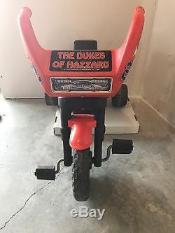 The Dukes of hazzard General Lee pedal Motorcycle RARE