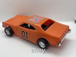 VINTAGE 1980s MEGO DUKES OF HAZZARD GENERAL LEE #01 ORANGE PLASTIC MODEL CAR