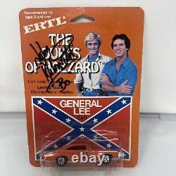 VINTAGE 1981 ERTL THE DUKES OF HAZZARD GENERAL LEE 69 DODGE CHARGER 1/64 Signed