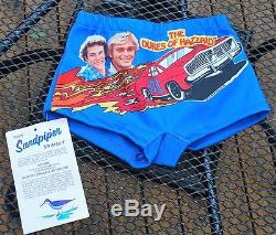 Vtg 1981 Dukes Of Hazzard 4t Toddler Swim Suit General Lee Unused Nos
