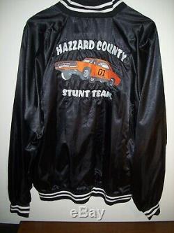 Very Rare Dukes Of Hazzard General Lee Hazzard County Stunt Team Nylon Jacket