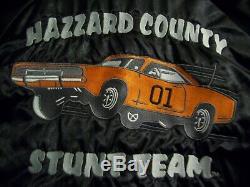 Very Rare Dukes Of Hazzard General Lee Hazzard County Stunt Team Nylon Jacket