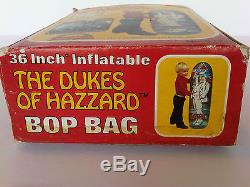Very Rare Dukes of Hazzard Boss Hogg Bop Bag WITH BOX