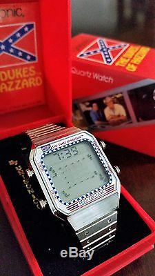 Very Rare Nos Dukes Of Hazzard Multi Car Chase Game Watch