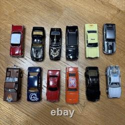Vintage 1/64 Diecast Lot TV/MOVIE-12 Cars-GENERAL LEE-KNIGHT-BANDIT-CHRISTINE