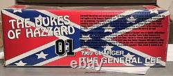 Vintage 1969 Charger General Lee Die Cast Metal 1/25 scale Car, Original Box