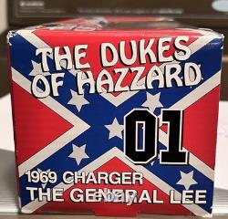Vintage 1969 Charger General Lee Die Cast Metal 1/25 scale Car, Original Box